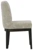 Ashley Furniture D984-01 Burkhaus - Dining UPH Side Chair (Set of 2) - Beige / Dark Brown
