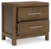 Ashley Furniture B974-92 Cabalynn - Two Drawer Night Stand - Light Brown