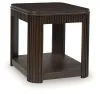 Ashley Furniture T700-3 Carlibrie - Rectangular End Table - Warm Brown