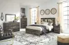 Ashley Furniture B211B23 Ashley Furniture B211B23 Drystan - Queen Bookcase Bed With 2 Storage Drawers - Brown / Beige