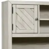 Samuel Lawrence Furniture S466-BR-K7 Riverwood - Desk & Two Door Hutch with USB Port
