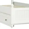 Samuel Lawrence Furniture S920-YBR-K11 Savannah - Full Poster Bed with Trundle - White Finish - White