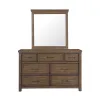 Samuel Lawrence Furniture S918-410 Cambridge - 7-Drawer Dresser - Brown