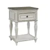 Liberty Furniture 244-BR63 Magnolia Manor - Leg Nightstand - Antique White