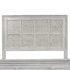 Liberty Furniture 824-BR15H Liberty Furniture 824-BR15H Heartland - King Decorative Panel Headboard - Antique White / Tobacco Tops