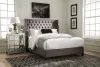 CoasterEssence 301405F Bancroft - Upholstered Full Wingback Bed - Gray