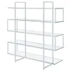 CoasterElevations 801304 Elmer - 5-Shelf Bookshelf - Clear And Chrome