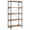 CoasterEveryday 801542 Analiese - 4-Shelf Bookshelf - Rustic Nutmeg