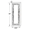 CoasterEssence 961636 Valerie - Acrylic Crystal Floor Mirror - Silver