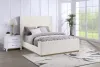 Coaster Fine Furniture 302046Q Nala - Upholstered Queen Sleigh Bed - Cream