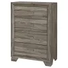 Coaster Fine Furniture 223345 Wright - 4-Drawer Chest Of Drawers - Brown Oak