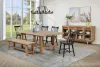 Coaster Fine Furniture 108540-S6B Middleton - 6 Piece Extension Leaf Dining Set - Brown And Black