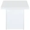 Coaster Fine Furniture 710898-S3 Devar - 3 Piece Square Coffee End Table Set - White High Gloss