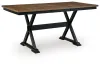 Ashley Furniture D634-32 Ashley Furniture D634-32 Wildenauer - Dining Room Counter Butterfly Extension Table - Brown / Black