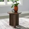 Ashley Furniture T689-6 Korestone - Round End Table - Dark Brown