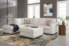 Ashley Furniture 24305/16/67/08 Aviemore - 3 Pc. - 2-Piece Sectional With Laf Corner Chaise, Ottoman - Stone