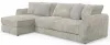 Jackson Furniture Industries 2306/73/75-01 Jackson Furniture Industries 2306/73/75-01 Bucktown - 2 Piece Sofa / LSF Chaise with Extra Thick Cuddler Seat Cushions - Parchment