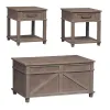 Liberty Furniture 172-OT-3PCS Parkland Falls - 3 Piece Table Set - Weathered Taupe