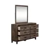 Liberty Furniture 384-BR-DM Ridgecrest - Dresser & Mirror - Light Brown