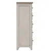 Liberty Furniture 652-BR41 Farmhouse Reimagined - 5 Drawer Chest - Antique White / Chestnut Tops