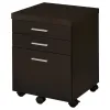 CoasterEveryday 800894 Skylar - 3-Drawer Home Office Mobile File Cabinet - Cappuccino