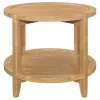 Coaster Fine Furniture 709697 Camillo - Round Solid Wood Side End Table - Maple