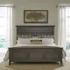 Liberty Furniture 297-BR-CPB Paradise Valley - California King Panel Bed - Saddle Brown