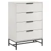 Coaster Fine Furniture 224865 Sonora - 4-Drawer Bedroom Chest - White