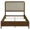 Coaster Fine Furniture 223321Q Maderia - Upholstered Queen Panel Bed - Walnut