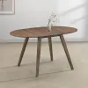 New Classic D1651-17 Oscar - Oval Drop Leaf Dining Table - Walnut