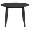 Coaster Fine Furniture 150350 Catley - 5 Piece Round Drop Leaf Dining Table Set - Dark Coffee