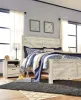Ashley Furniture B331B10 Ashley Furniture B331B10 Bellaby - King Crossbuck Panel Bed - Whitewash