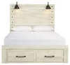 Ashley Furniture B192B8 Ashley Furniture B192B8 Cambeck - Queen Panel Bed With 2 Storage Drawers - Whitewash