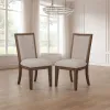 New Classic D403B-20 Augusta - Upholstered Side Chair (Set of 2) - Rustic Brown