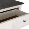 Liberty Furniture 417-BR41 Allyson Park - 5 Drawer Wood Chest - Wirebrushed White / Charcoal