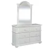 Liberty Furniture 607-YBR-DM Liberty Furniture 607-YBR-DM Summer House - 6 Drawers Dresser & Mirror - Oyster White