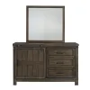 Liberty Furniture 759-YBR-TPBDM Liberty Furniture 759-YBR-TPBDM Thornwood Hills - 3 Piece Bedroom Set (Twin Panel Bed, Dresser & Mirror) - Rock Beaten Brown