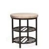 Riverside Furniture 77708 Riverside Furniture 77708 Capri - Round End Table - Alabaster Travertine