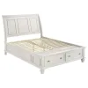 CoasterEssence 201309KE-S4 Sandy Beach - 4 Piece Eastern King Bedroom Set - Cream White