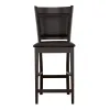 CoasterEveryday 100959 Jaden - Upholstered Counter Chair (Set of 2) - Black And Espresso