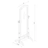 CoasterEveryday 3103 Cabot - Wood Adjustable Full Length Cheval Mirror - Merlot
