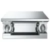 CoasterElevations 722518 Amalia - Square Mirrored Acrylic Crystal Coffee Table - Silver