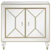 CoasterEssence 951854 Lupin - 2-Door Mirrored Storage Accent Cabinet - Champagne