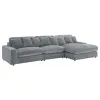 Coaster Fine Furniture 509900-SET Blaine - Upholstered Reversible Chaise Sectional Sofa - Fog