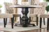 Furniture of America CM3755RT-TABLE Elfredo - Round Table - White / Antique Black