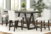 New Classic 45-4125-DW4C New Classic 45-4125-DW4C High Line - Counter Table & 4 Chairs - White