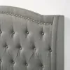 Intercon UB-BR-RHYKNG-SMK-C Intercon UB-BR-RHYKNG-SMK-C Rhyan - Upholstered King Bed - Smoke Finish