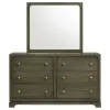 Coaster Fine Furniture 224933M Gran Park - 6-Drawer Dresser And Mirror - Dark Cocoa