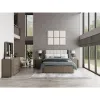 Riverside Furniture 87170-87171-87172 Sariel - Queen Upholstered Bed - Dark Brown