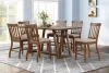 New Classic 45-D4115-D6C New Classic 45-D4115-D6C Putnam - Counter Table With 6 Chairs - Brown